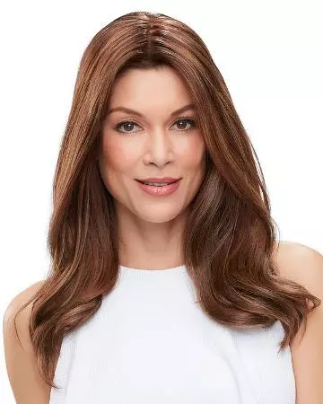   solutions photo gallery toppers synthetic hair toppers jon renau 01 beginning stage 04 easipart french xl 05 jon renau easipart french xl synthetic topper 18 inch 12f brunette womens hair loss 01