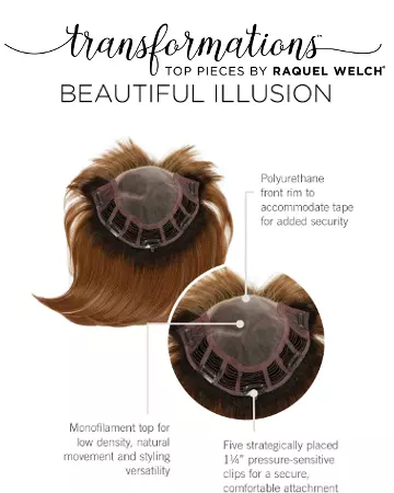   solutions photo gallery toppers synthetic hair toppers raquel welch transformations beautiful illusion 04 womens hair loss raquel welch tru2life synthetic hair topper beautiful illusion transformations 01